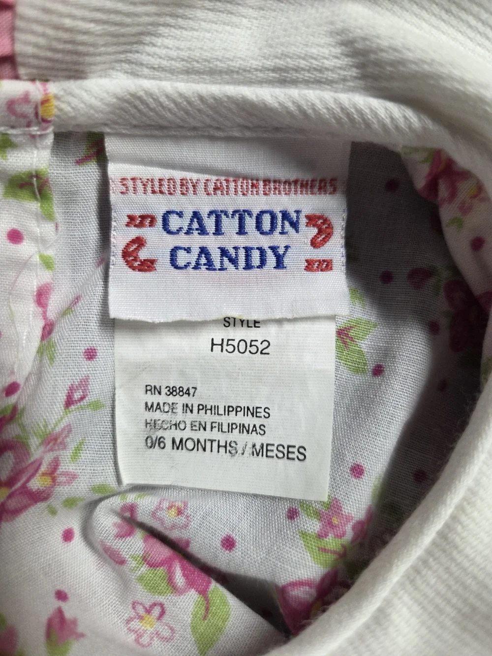 Catton Candy Pink & White Floral Diaper Cover Set